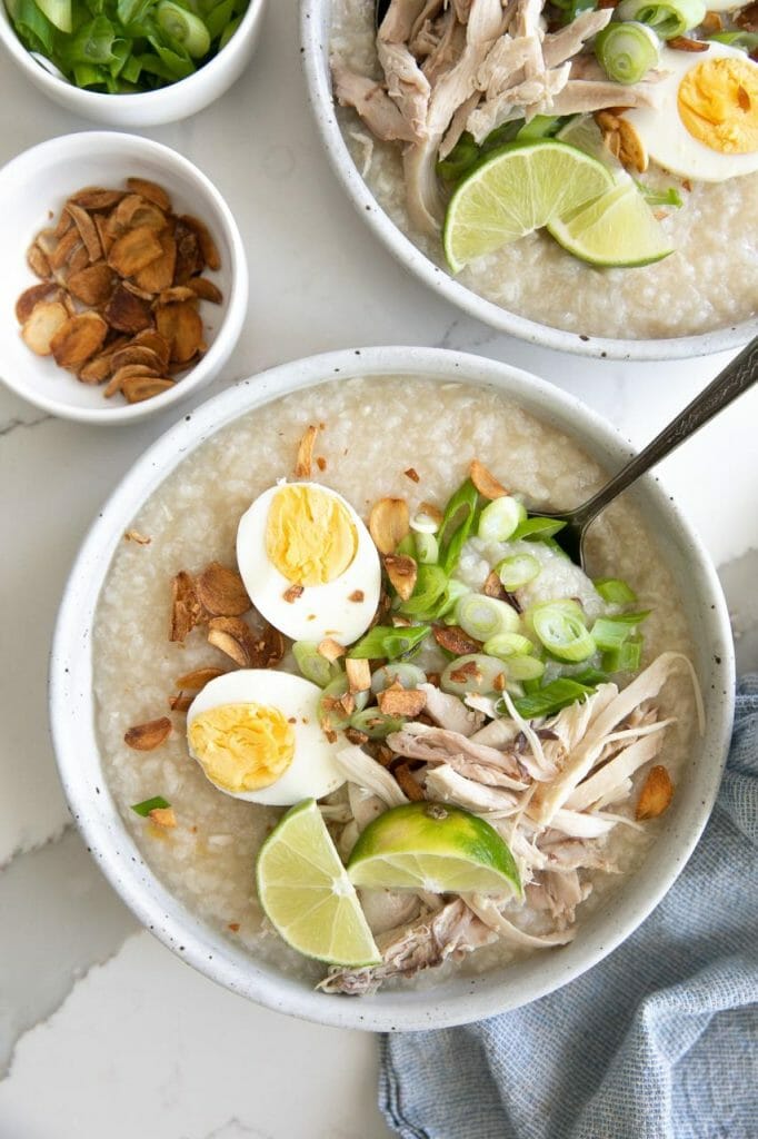 Arroz Caldo Recipe (Filipino Chicken and Rice Porridge) - The Forked Spoon
