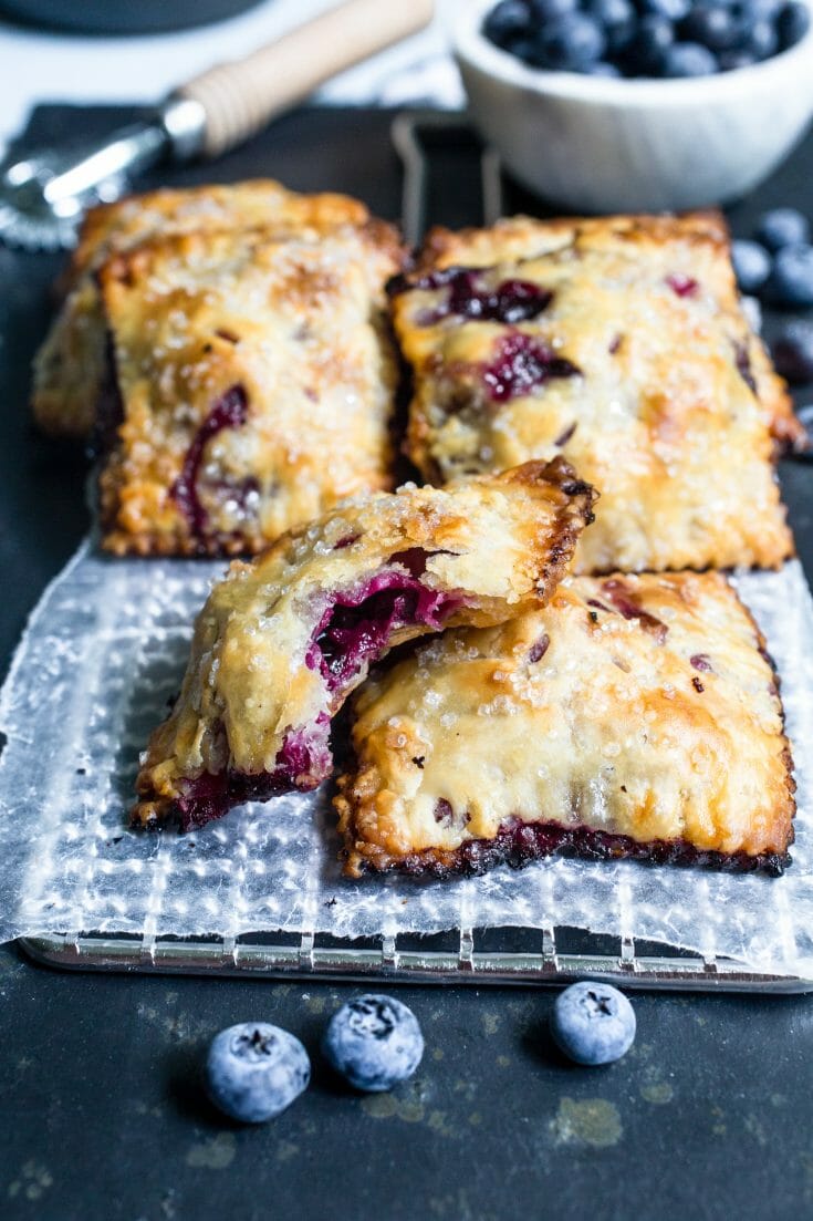 Blueberry Hand Pies (with easy homemade crust) - Smells Like Home