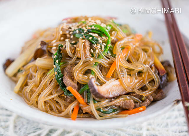 Best Japchae (Korean Glass Noodles) - Authentic and Amazing - Kimchimari